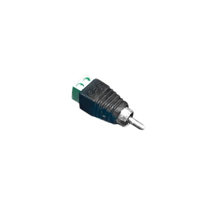 Adaptador RCA MACHO Tipo Jack Polarizado / Terminales Tipo Tornillo / Polarizado (+/-) / Recomendado para Video y AUDIO en sistemas de video vigilancia a 2 Hilos. Adaptador RCA MACHO Tipo Jack Polarizado / Terminales Tipo Tornillo / Polarizado (+/-) / Recomendado para Video y AUDIO en sistemas de video vigilancia a 2 Hilos.
